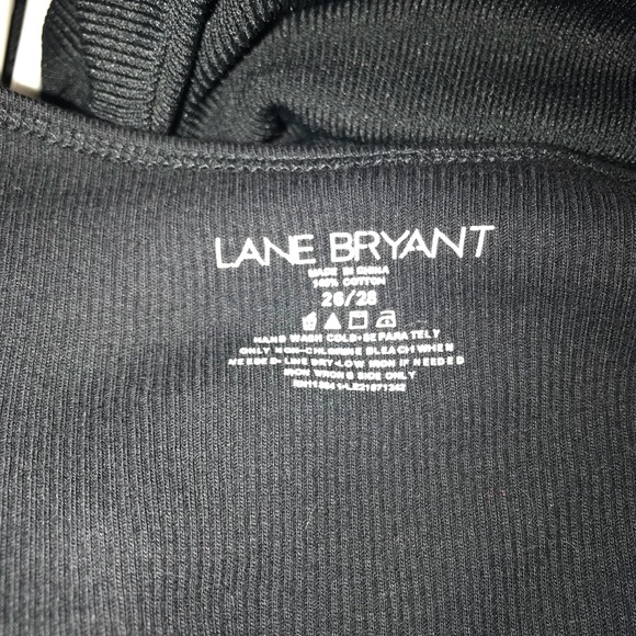 Lane Bryant Black Sequined Ribbed Tank Top 26/28 - Picture 3 of 4